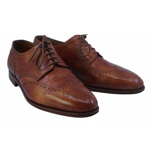Pre-owned John Lobb Brown Leather Lace Ups