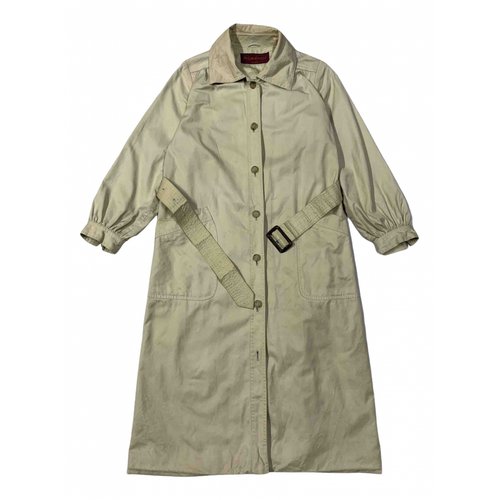 Pre-owned Saint Laurent Trench Coat In Brown