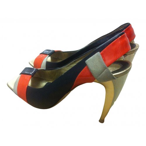 Pre-owned Trussardi Patent Leather Heels In Multicolour