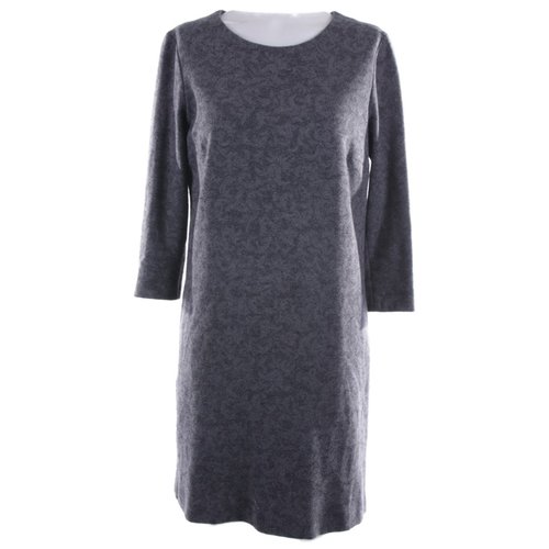 Pre-owned Peserico Wool Dress In Grey
