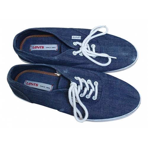 Pre-owned Levi's Cloth Trainers In Blue