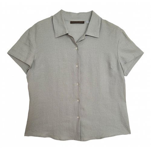 Pre-owned Valentino Linen Shirt In Grey