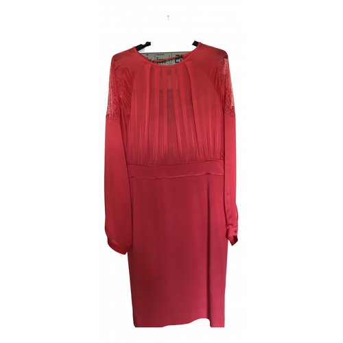 Pre-owned Blumarine Silk Mid-length Dress In Red