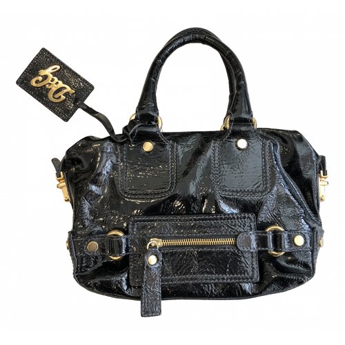 Pre-owned D&g Patent Leather Mini Bag In Black