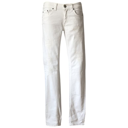 Pre-owned Dondup White Cotton Jeans