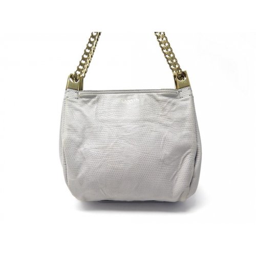 Pre-owned Lanvin Leather Handbag In Grey