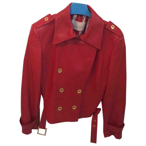 Pre-owned Iceberg Red Leather Jacket