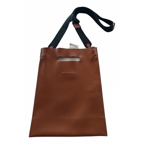 Pre-owned Mm6 Maison Margiela Leather Handbag In Camel