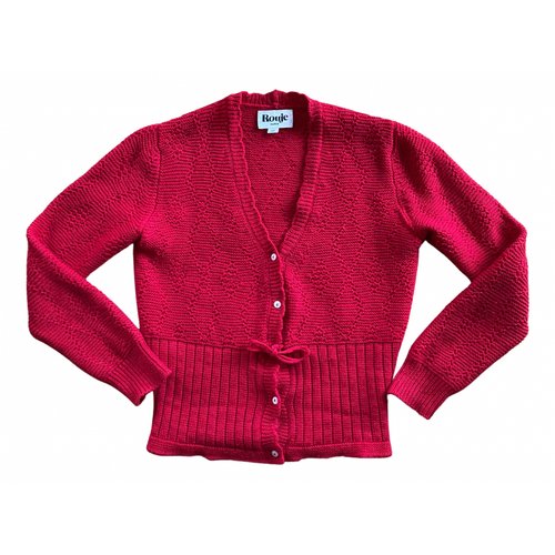 Pre-owned Rouje Fall Winter 2019 Red Wool Knitwear