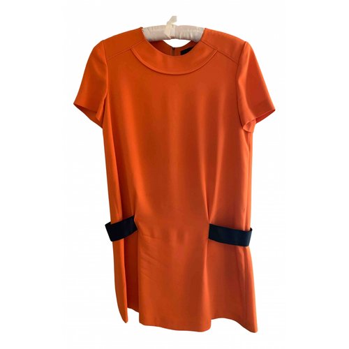 Pre-owned Proenza Schouler Silk Mini Dress In Orange