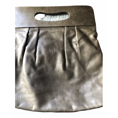 Pre-owned Fausto Santini Leather Handbag In Grey