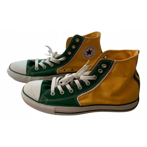 Pre-owned Converse Cloth High Trainers In Multicolour