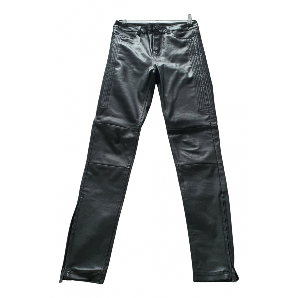 Pre-owned Kookai Black Leather Trousers 