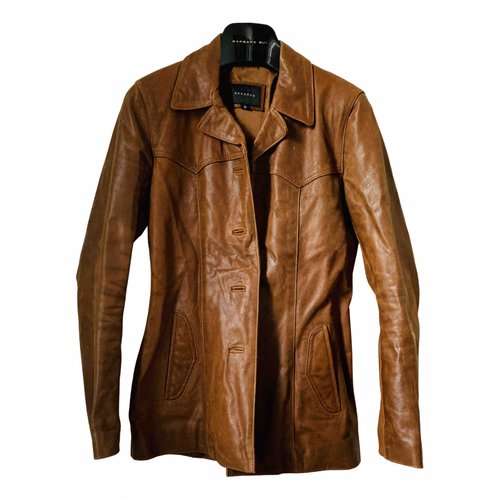 Pre-owned Oakwood Leather Blazer In Brown