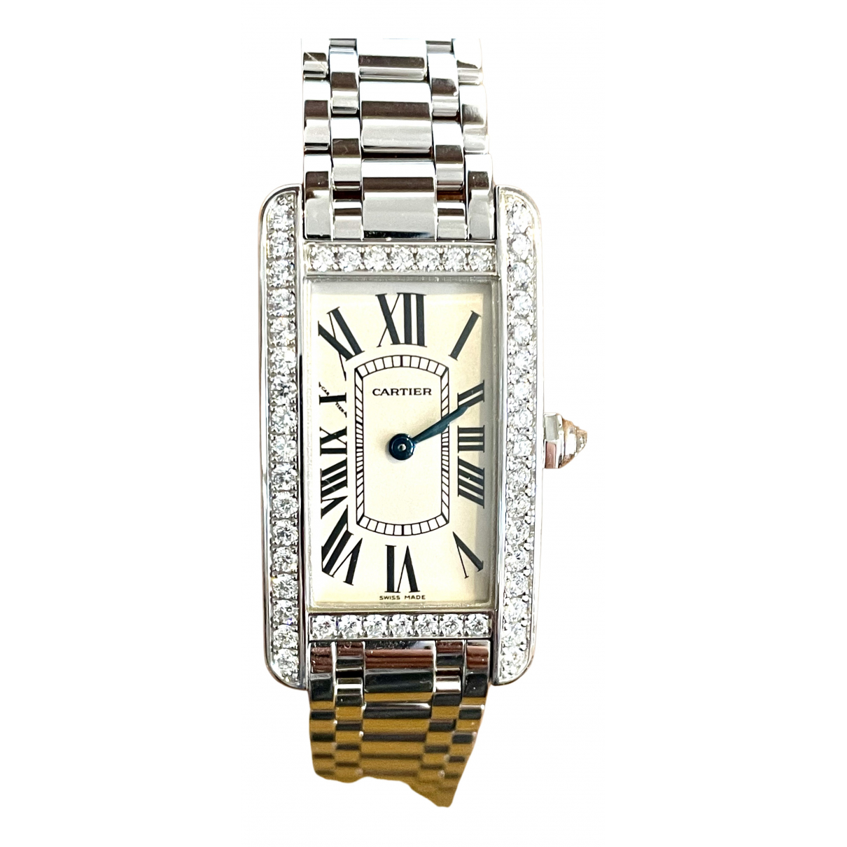 Pre-owned Cartier Tank Amã©ricaine White Gold Watch | ModeSens