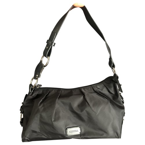 Pre-owned Krizia Cloth Handbag In Black
