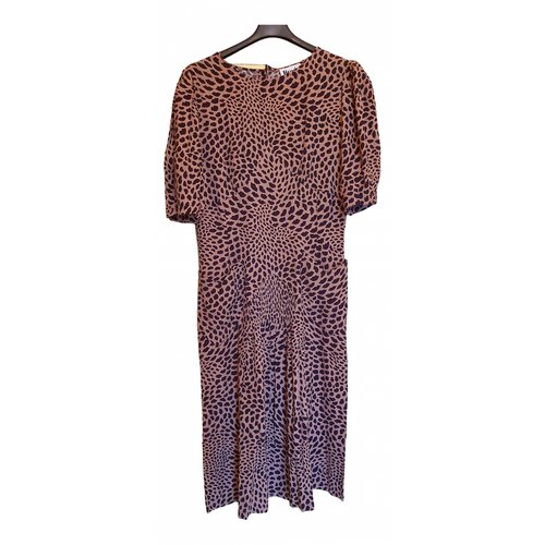 Pre-owned Rouje Mid-length Dress In Brown