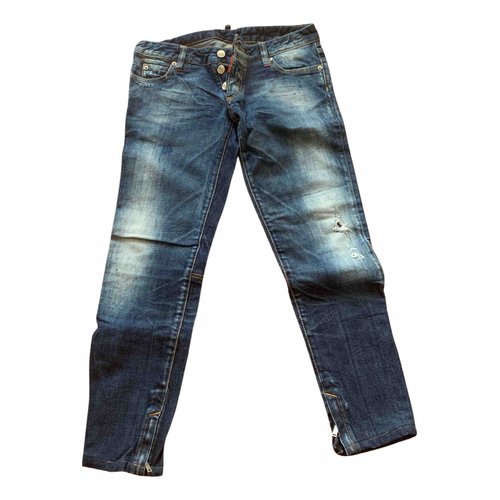 Pre-owned Dsquared2 Blue Cotton - Elasthane Jeans