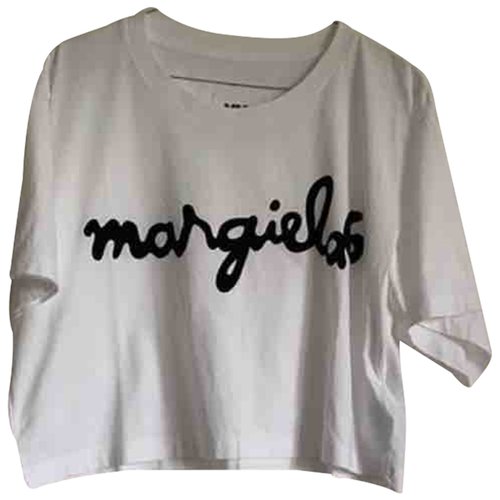 Pre-owned Mm6 Maison Margiela White Cotton  Top
