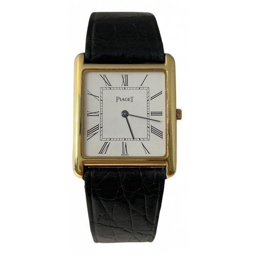 Pre-owned Piaget Yellow Gold Watch In White