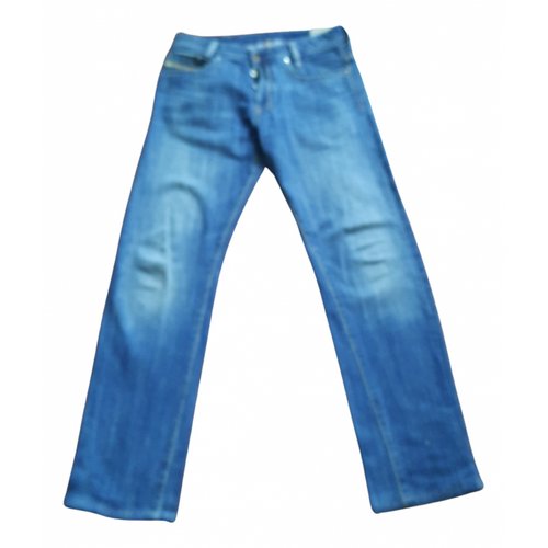 Pre-owned Diesel Straight Jeans In Blue