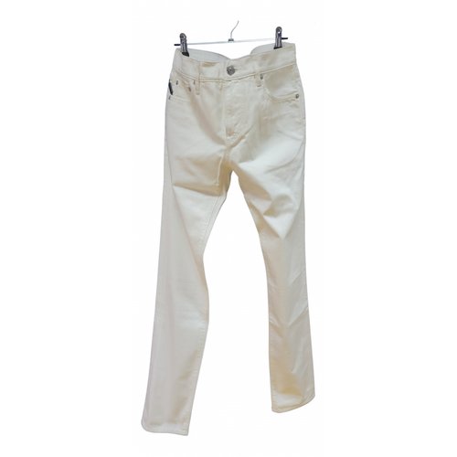 Pre-owned Burberry Slim Jean In White