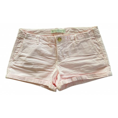 Pre-owned Abercrombie & Fitch Pink Cotton - Elasthane Shorts