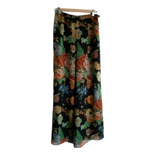 Pre-owned Kenzo Silk Large Pants In Multicolour