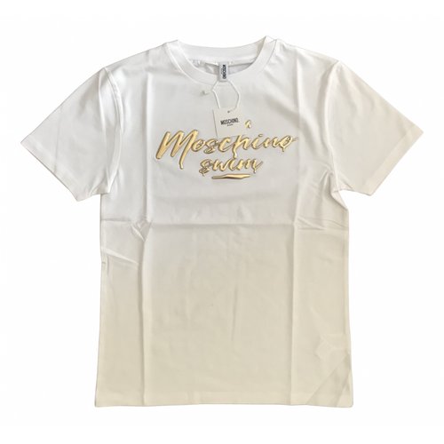 Pre-owned Moschino White Cotton T-shirts