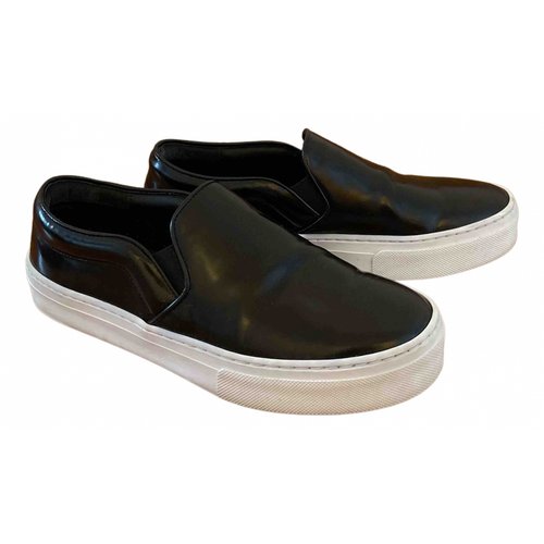 Pre-owned Celine Patent Leather Trainers In Black