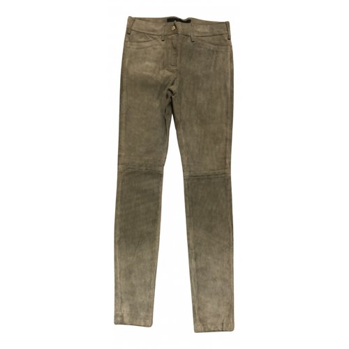 Pre-owned Benedetta Novi Straight Pants In Grey