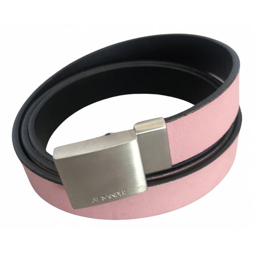 Pre-owned Jil Sander Leather Belt In Pink