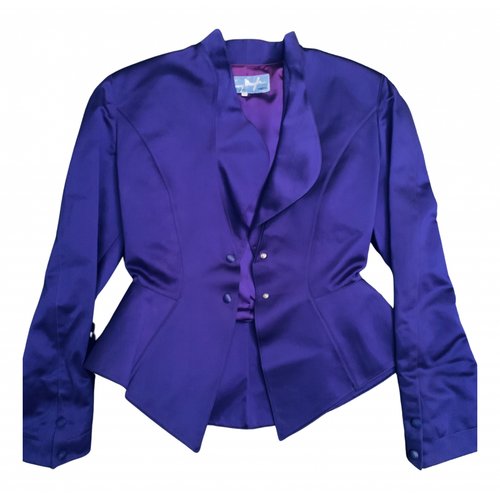 Pre-owned Mugler Purple Cotton Jacket