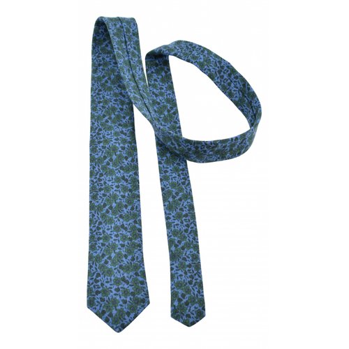 Pre-owned Ted Baker Wool Tie In Blue