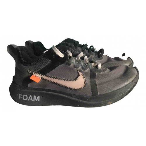 Pre-owned Nike X Off-white Zoom Fly Cloth Trainers In Black