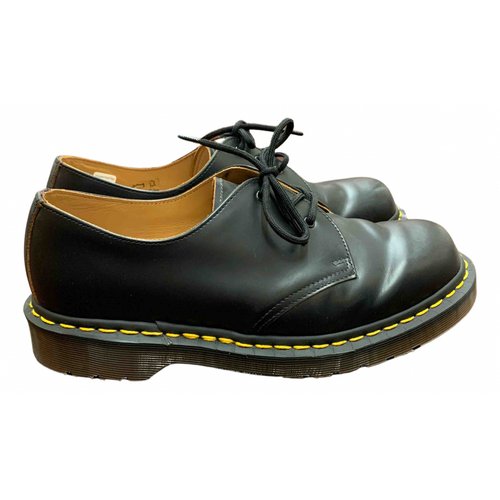 Pre-owned Dr. Martens' 1461 (3 Eye) Black Leather Lace Ups
