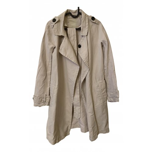 Pre-owned Max Mara Atelier Beige Cotton Trench Coat