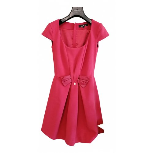 Pre-owned Elisabetta Franchi Red Polyester Dresses