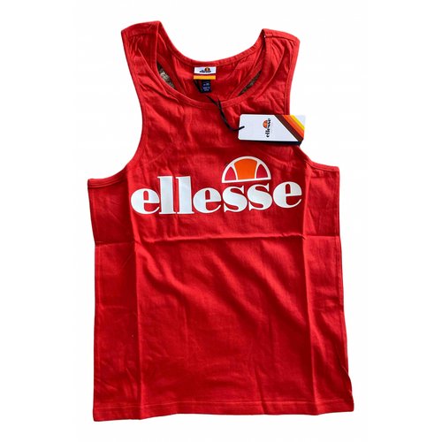 Pre-owned Ellesse Red Cotton Top