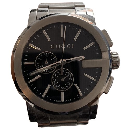 Pre-owned Gucci G-chrono Watch In Metallic
