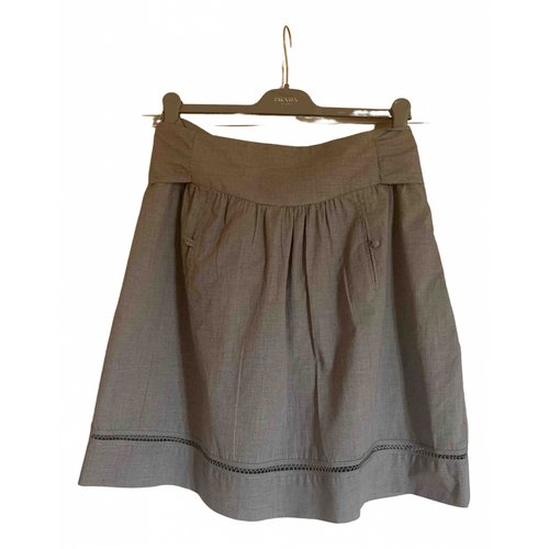 Pre-owned Comptoir Des Cotonniers Mid-length Skirt In Grey