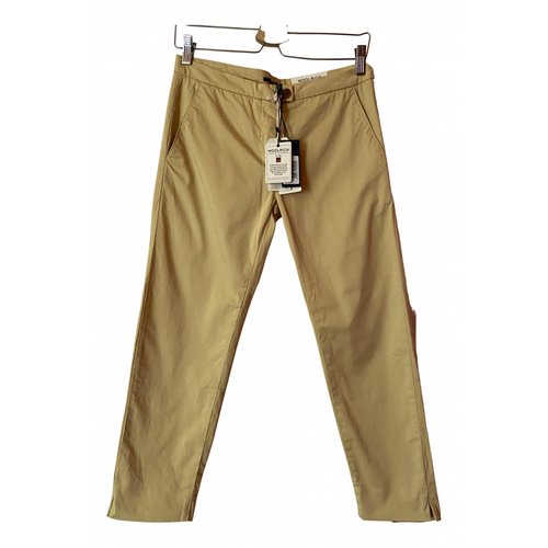 Pre-owned Woolrich Trousers In Camel