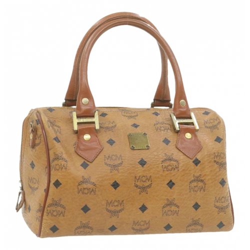 Pre-owned Mcm Brown Cloth Handbag