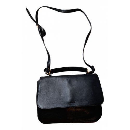 Pre-owned Sonia Rykiel Leather Crossbody Bag In Black