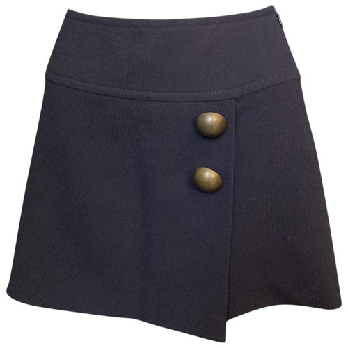 Pre-owned Moschino Cheap And Chic Blue Wool Skirt