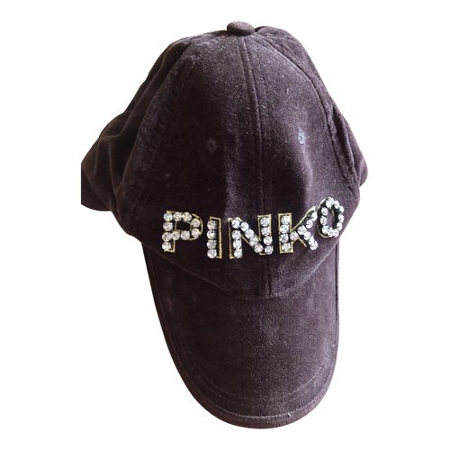 Pre-owned Pinko Hat In Brown