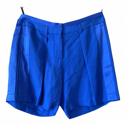 Pre-owned Roberto Cavalli Blue Viscose Shorts