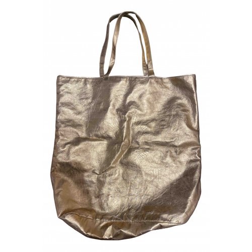Pre-owned Roberto Cavalli Cloth Handbag In Gold