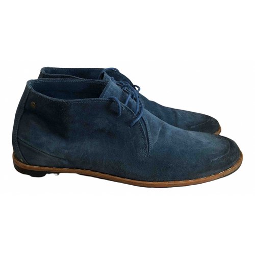 Pre-owned Diesel Blue Suede Boots