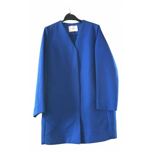 Pre-owned Longchamp Coat In Blue